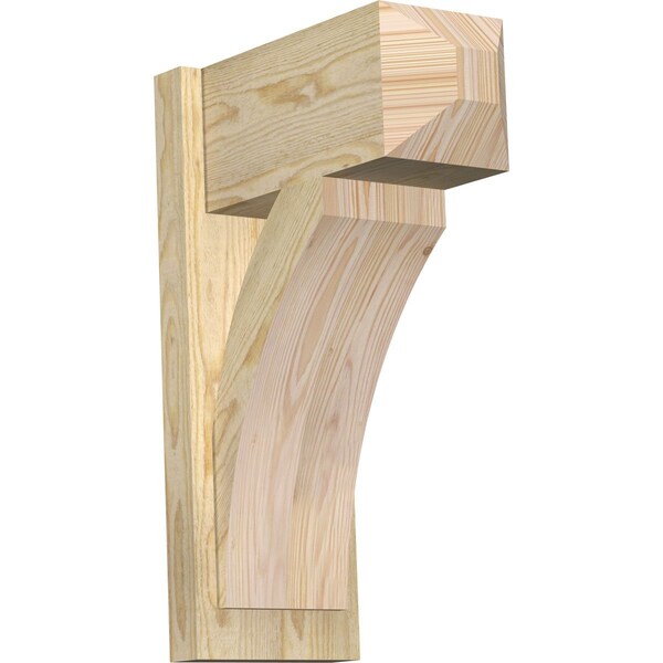 Ekena Millwork Thorton Craftsman Rough Sawn Outlooker, Douglas Fir, 8"W x 16"D x 24"H OUT08X16X24THR04RDF - main
